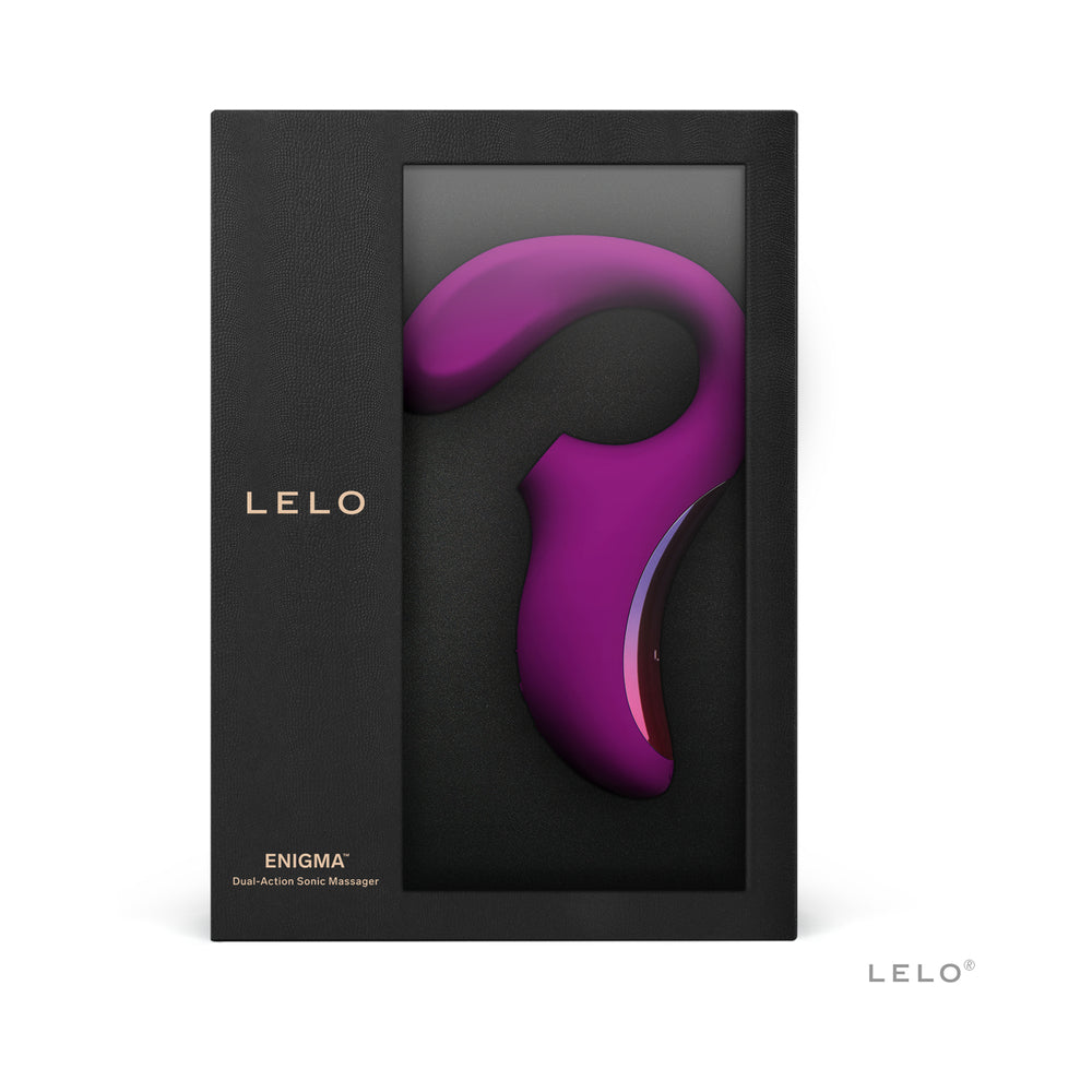 LELO ENIGMA SUCTION DUAL STIMULATOR DEEP ROSE