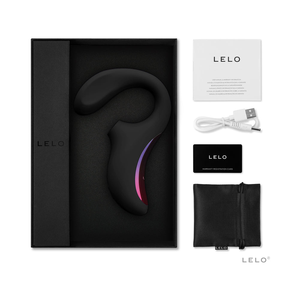 LELO - ENIGMA DOUBLE SUCTION STIMULATION MASSAGER BLACK