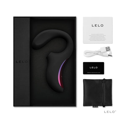 LELO - ENIGMA DOUBLE SUCTION STIMULATION MASSAGER BLACK