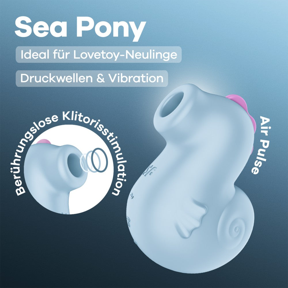 SATISFYER - SEA PONY - ICE BLUE