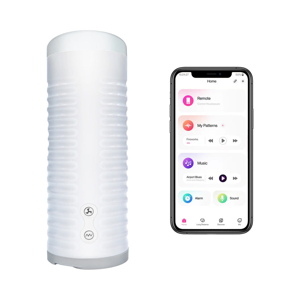 LOVENSE - MAX 2 BLUETOOTH APP-CONTROLLED VIBRATING AND SUCTION MASTURBATOR (NEUTRAL SLEEVE)
