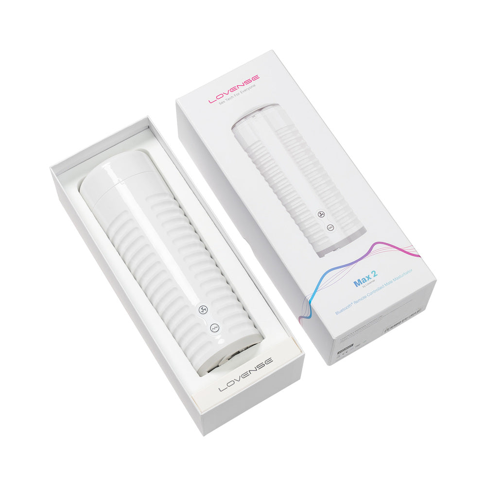 LOVENSE MAX 2 BLUETOOTH APP-CONTROLLED VIBRATING AND SUCTION MASTURBATOR (NEUTRAL SLEEVE)
