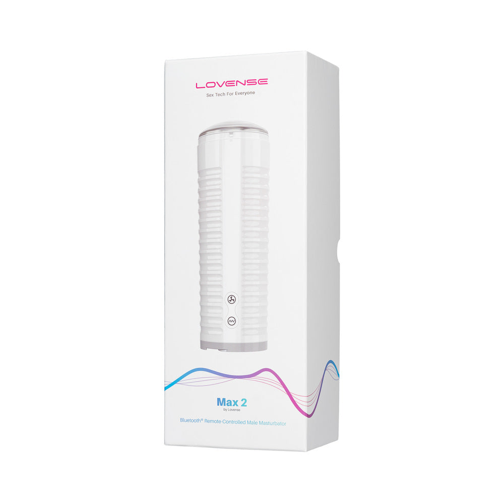 LOVENSE - MAX 2 BLUETOOTH APP-CONTROLLED VIBRATING AND SUCTION MASTURBATOR (NEUTRAL SLEEVE)