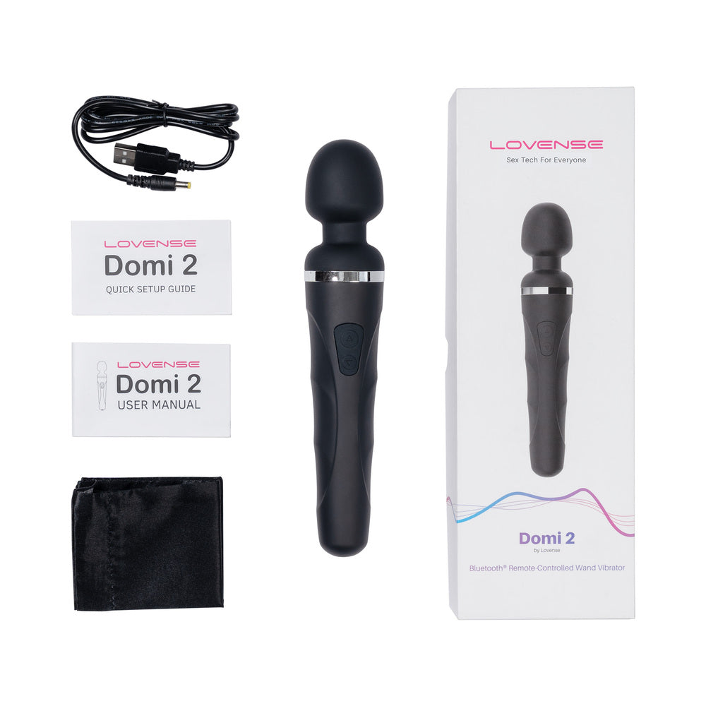 LOVENSE - DOMI 2 BLUETOOTH PROGRAMMABLE WAND VIBRATOR