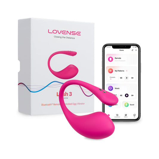 LOVENSE LUSH 3 BLUETOOTH REMOTE-CONTROLLED EGG VIBRATOR