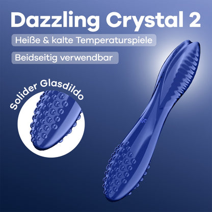 SATISFYER - DAZZLING CRYSTAL 2 - LIGHT BLUE