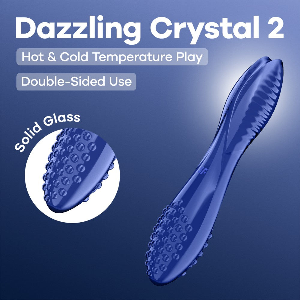 SATISFYER - DAZZLING CRYSTAL 2 - LIGHT BLUE