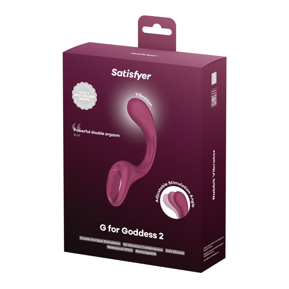 SATISFYER - G FOR GODDESS 2 - WINE RED