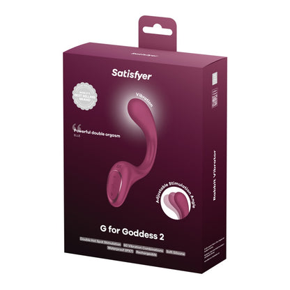 SATISFYER - G FOR GODDESS 2 - WINE RED