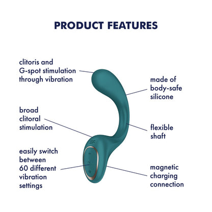 SATISFYER - G FOR GODDESS 2 - BOTTLE GREEN