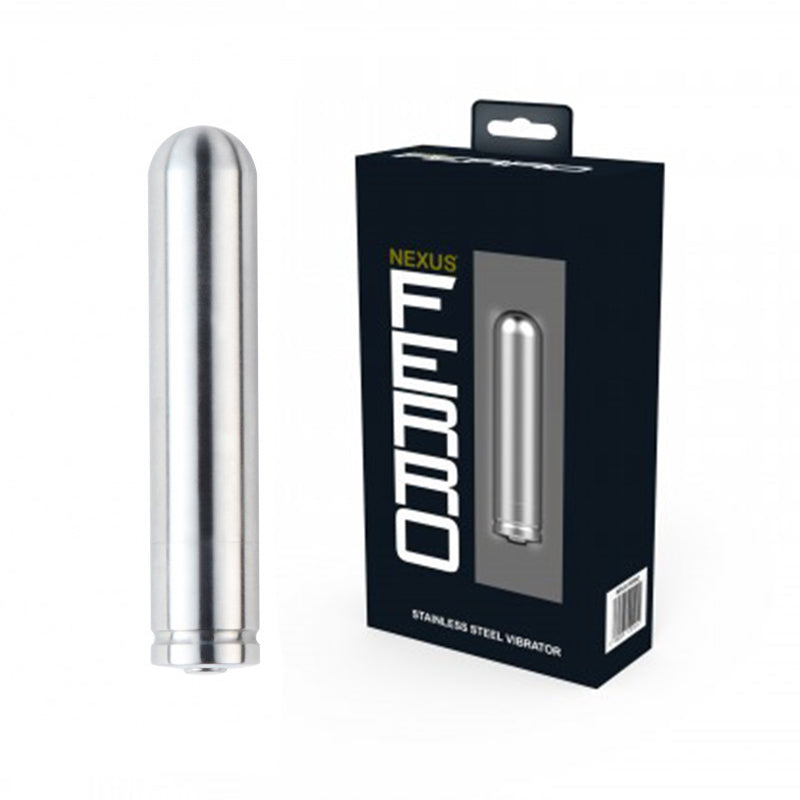 NEXUS FERRO STAINLESS STEEL RECHARGEABLE WATERPROOF 6 SPEED BULLET