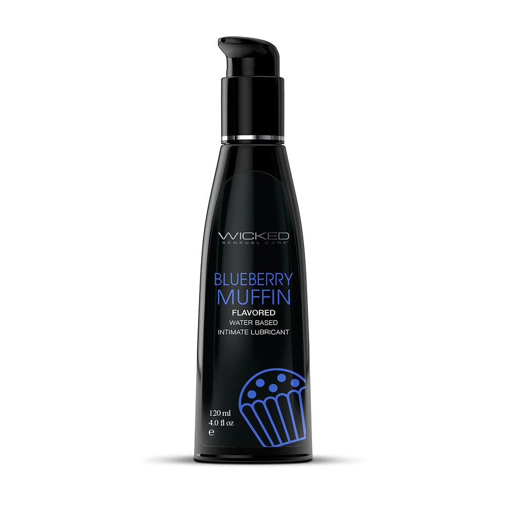 WICKED - AQUA BLUEBERRY MUFFIN WATER-BASED LUBRICANT 4 OZ.