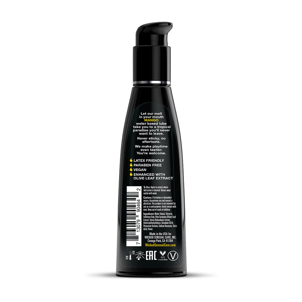 WICKED - AQUA MANGO WATER-BASED LUBRICANT 4 OZ.