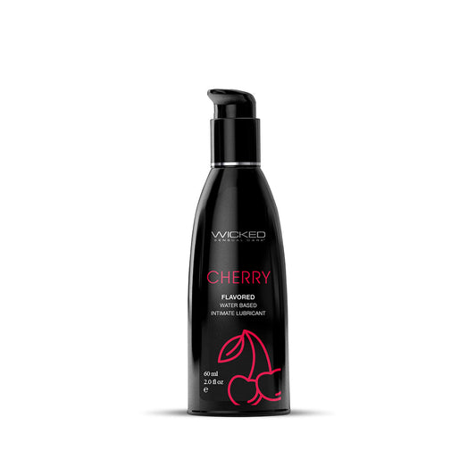 WICKED - AQUA CHERRY WATER-BASED LUBRICANT 2 OZ.