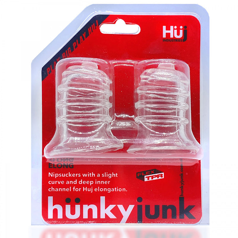 OXBALLS - HUNKYJUNK ELONG WIDE-BASE NIPSUCKER CLEAR