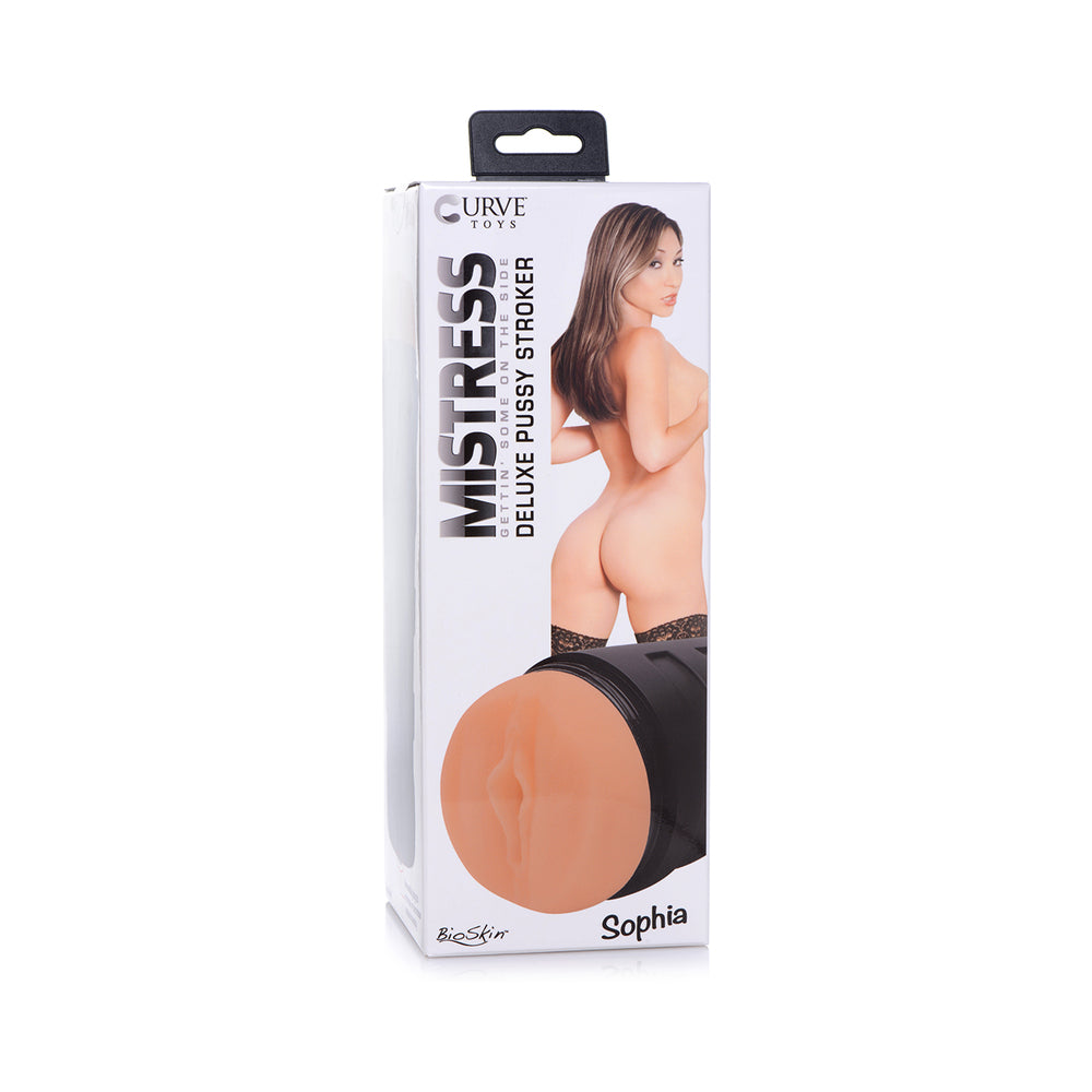 NOVEDADES CURVE - JUGUETES CURVE MISTRESS SOPHIA DELUXE PUSSY STROKER MEDIANO