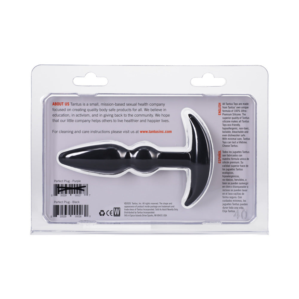 TANTUS - TAPÓN ANAL PERFECT PLUG ONYX