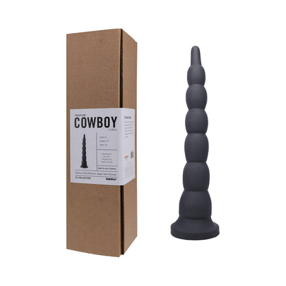 TANTUS - COWBOY BEADED DILDO ONYX (BOX)