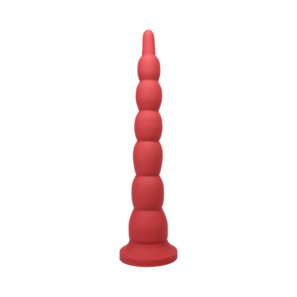 TANTUS - COWBOY BEADED DILDO GARNET (BOX)