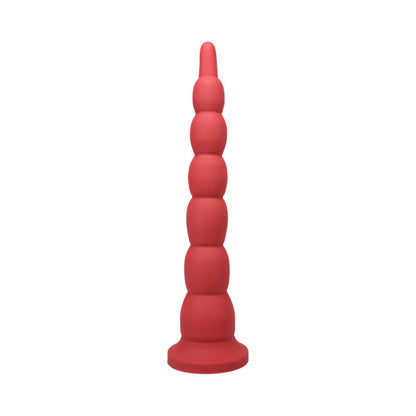 TANTUS - COWBOY BEADED DILDO GARNET (BOX)