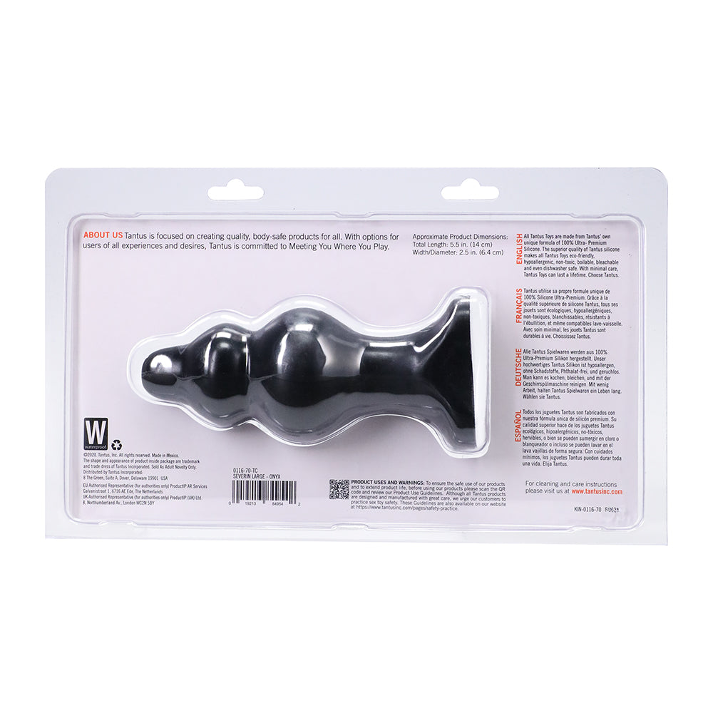 TANTUS - SEVERIN LARGE ANAL PLUG ONYX