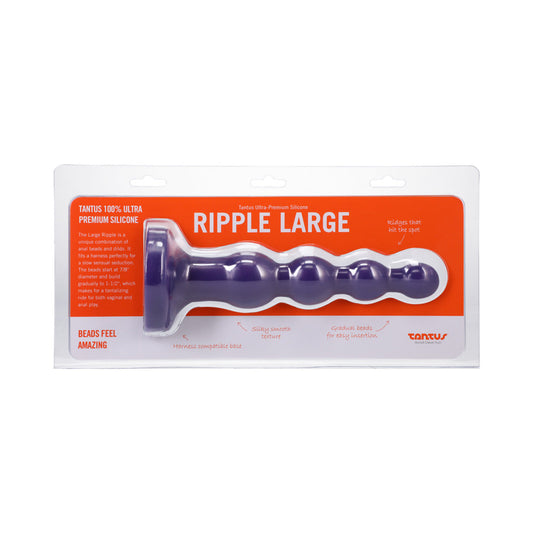 TANTUS - RIPPLE LARGE BEADED ANAL PLUG AMETHYST
