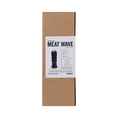 TANTUS MEAT WAVE ANAL PLUG ONYX (BOX)