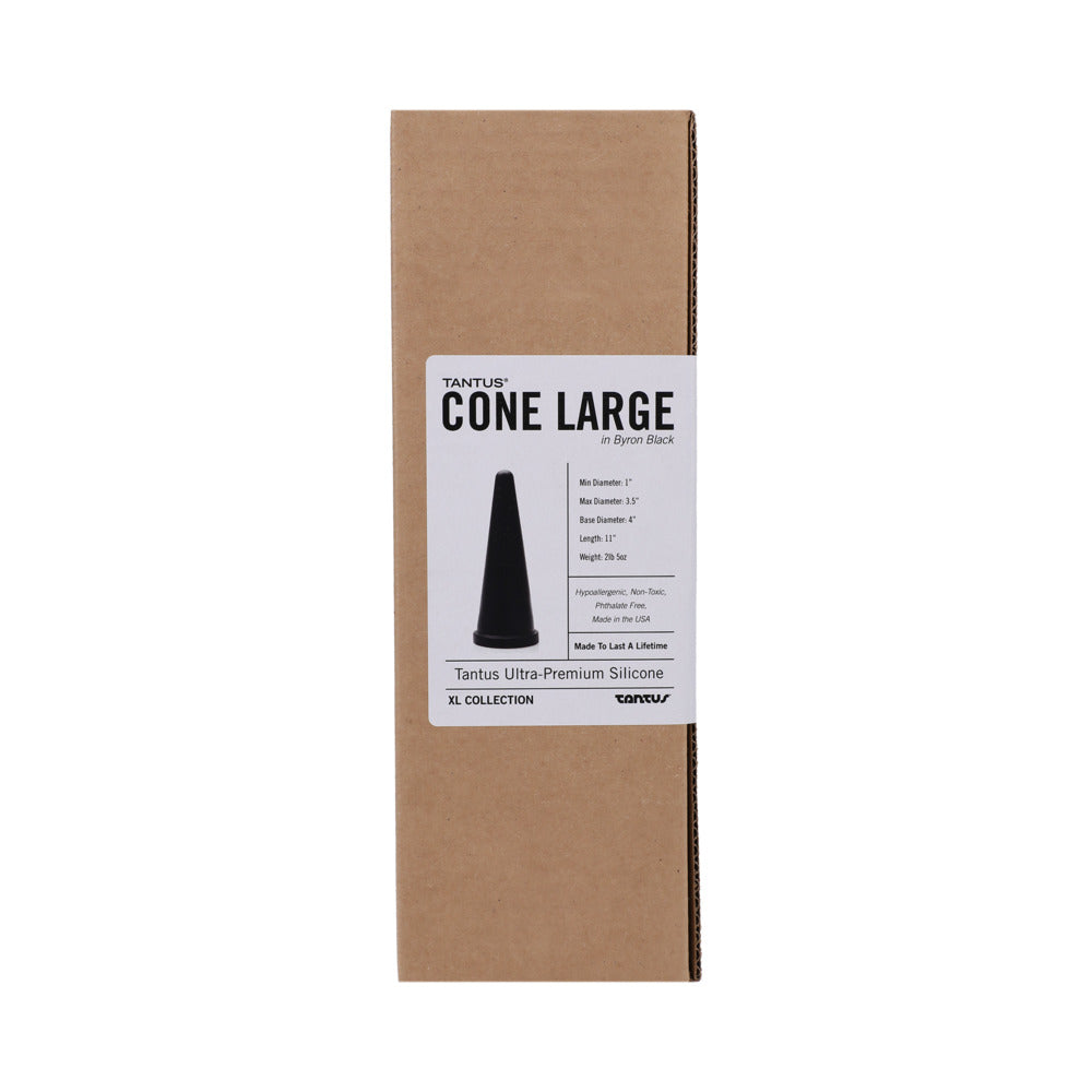 TANTUS CONE LARGE DILDO ONYX