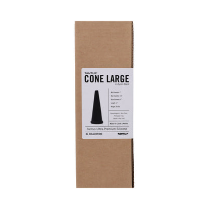 TANTUS CONE LARGE DILDO ONYX