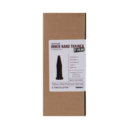 TANTUS - INNER BAND TRAINER LARGE FIRM DILDO GARNET (BOX)