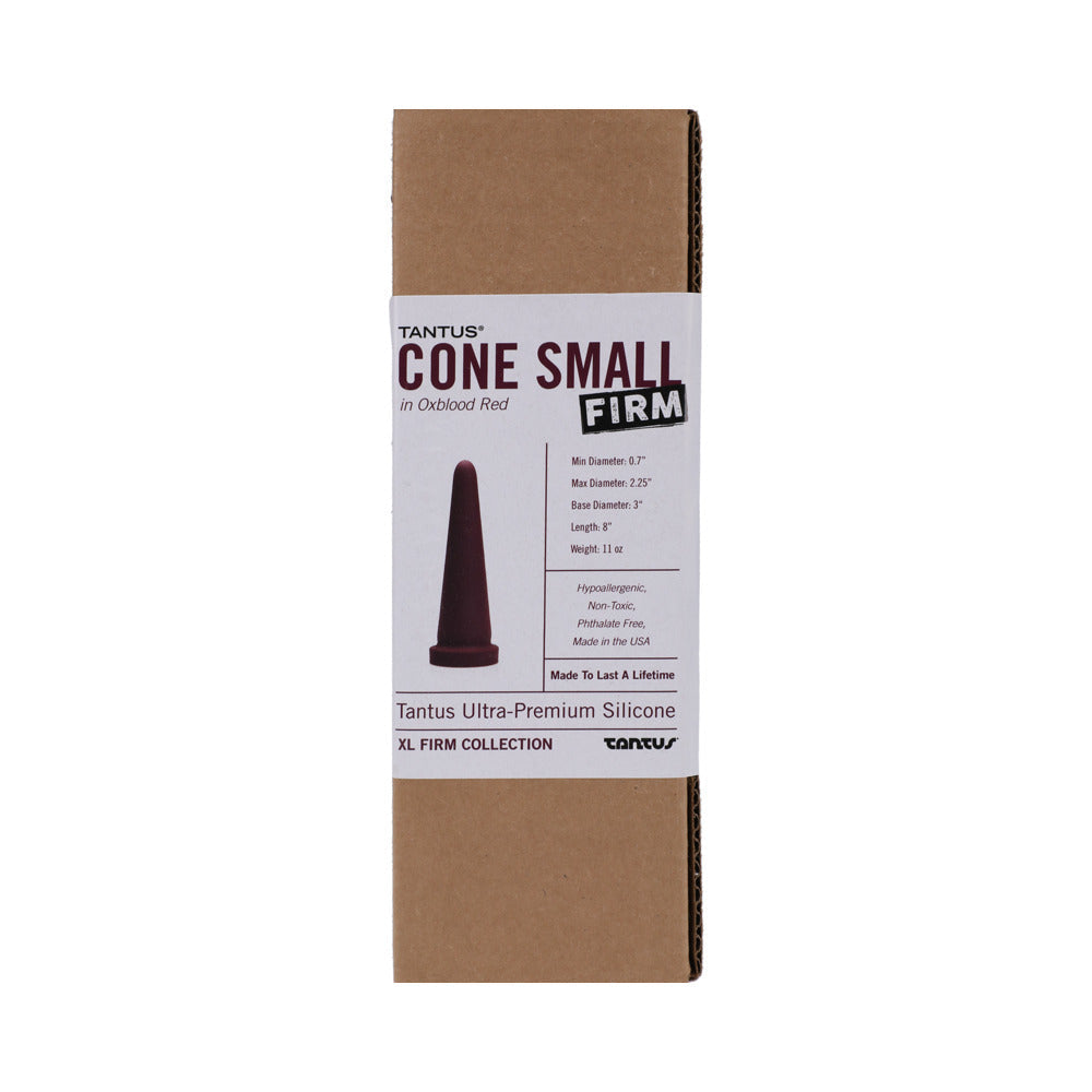 TANTUS - CONO PEQUEÑO DILDO FIRME GRANATE (CAJA)