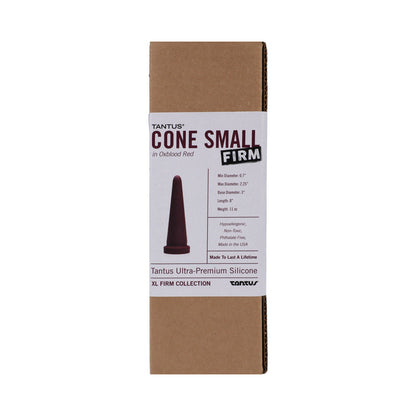 TANTUS - CONO PEQUEÑO DILDO FIRME GRANATE (CAJA)