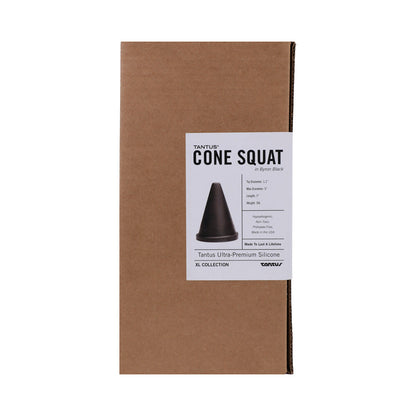 TANTUS CONE SQUAT DILDO ONYX (BOX)