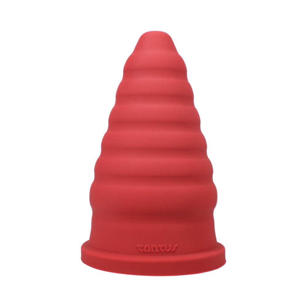 TANTUS CONE RIPPLE DILDO RUBY (BOX)