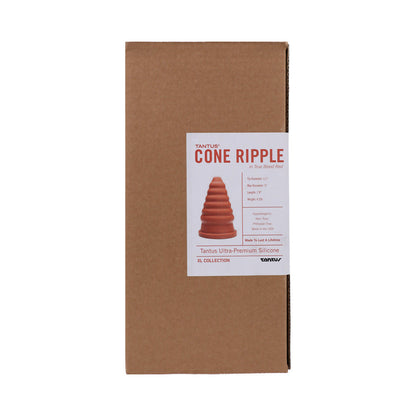 TANTUS CONE RIPPLE DILDO RUBY (BOX)