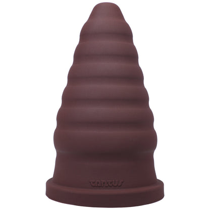 TANTUS - CONE RIPPLE FIRM DILDO GARNET (BOX)