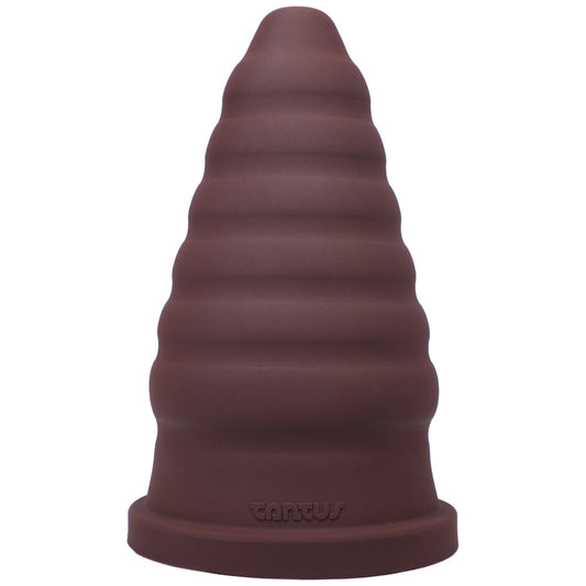 TANTUS - CONE RIPPLE FIRM DILDO GARNET (BOX)