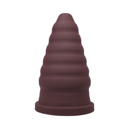 TANTUS - CONE RIPPLE FIRM DILDO GARNET (BOX)