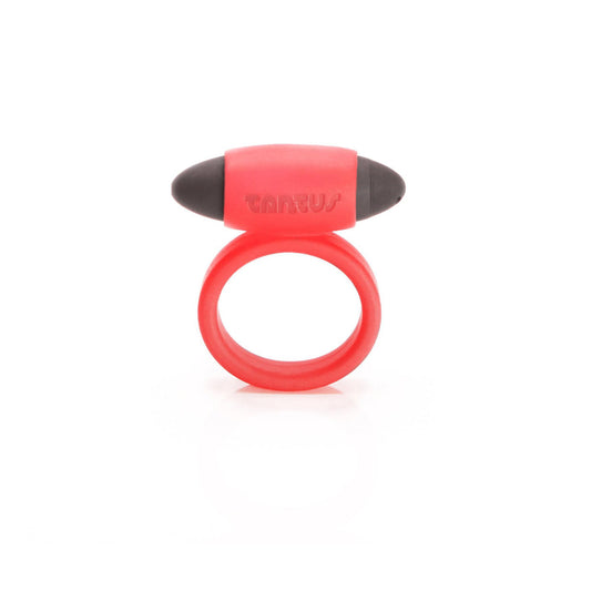 TANTUS - ANILLO DE PENE VIBRADOR SÚPER SUAVE CRIMSON