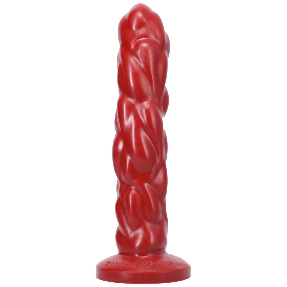 TANTUS PAISLEY TEXTURED DILDO RUBY (BAG)