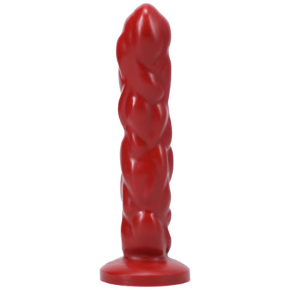 TANTUS PAISLEY TEXTURED DILDO RUBY (BAG)