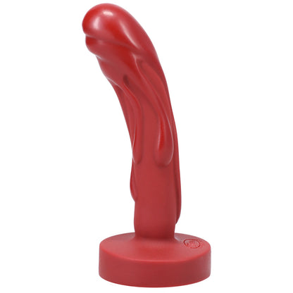 TANTUS MINI MAGMA TEXTURED FANTASY DILDO CRIMSON