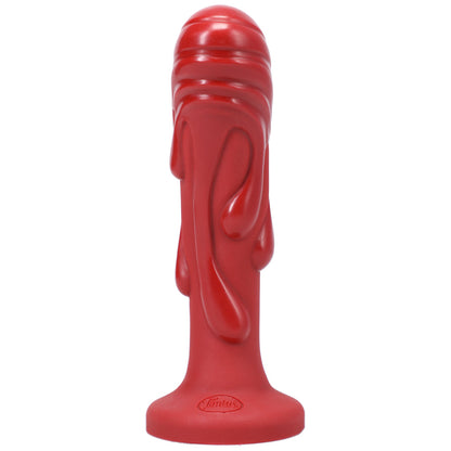 TANTUS MAGMA TEXTURED FANTASY DILDO CRIMSON