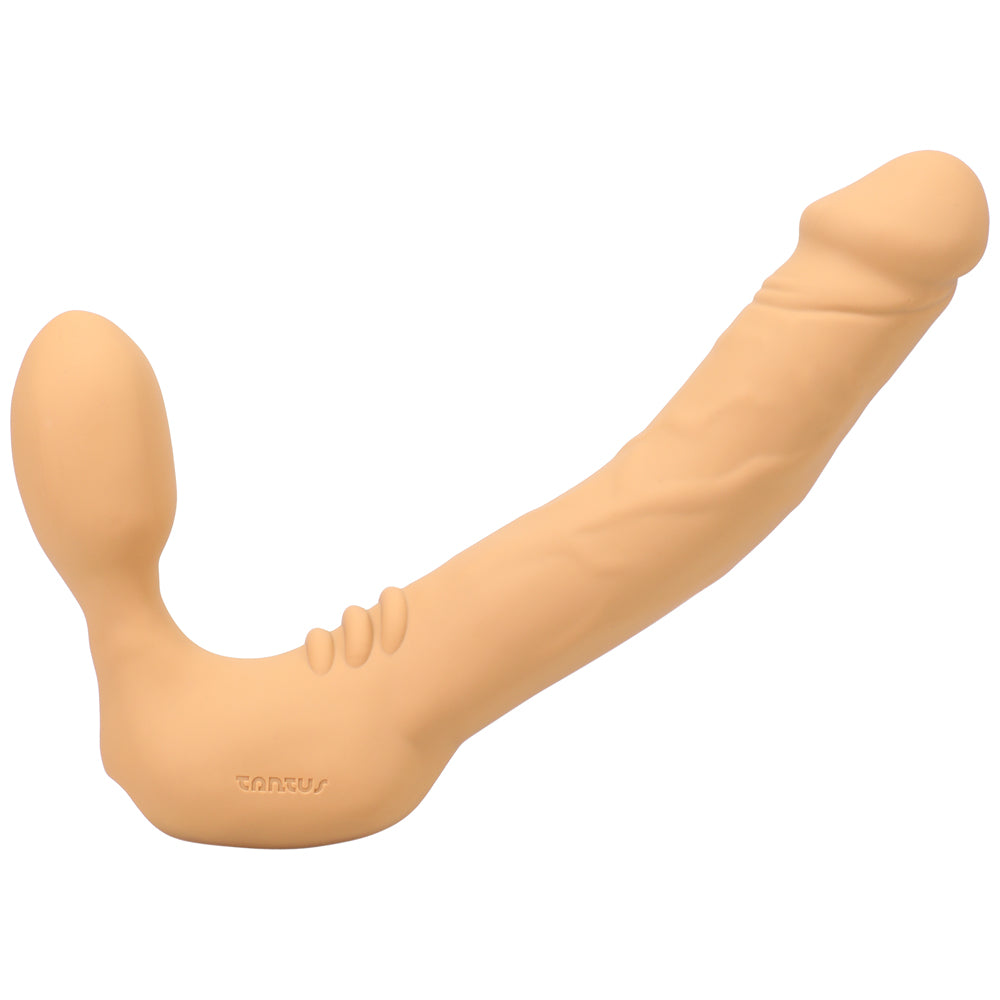 TANTUS - REAL STRAPLESS VIBRATING STRAP-ON DILDO HONEY