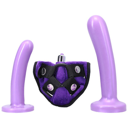 TANTUS BEND OVER INTERMEDIATE STRAP-ON HARNESS KIT LILAC
