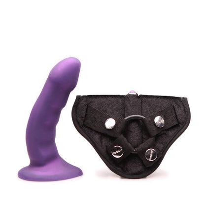 TANTUS CURVE STRAP-ON HARNESS KIT MIDNIGHT PURPLE