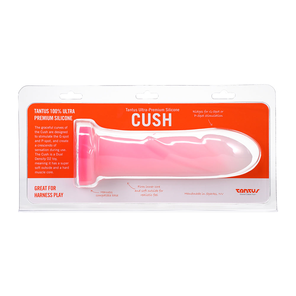 TANTUS CUSH O2 DUAL DENSITY G-SPOT DILDO ROSE QUARTZ