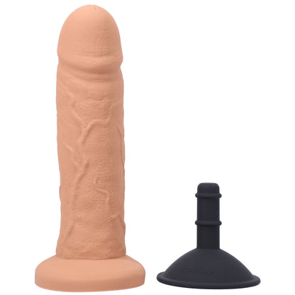 TANTUS SAM O2 VIBRATING DUAL DENSITY DILDO KIT CARAMEL (BAG)