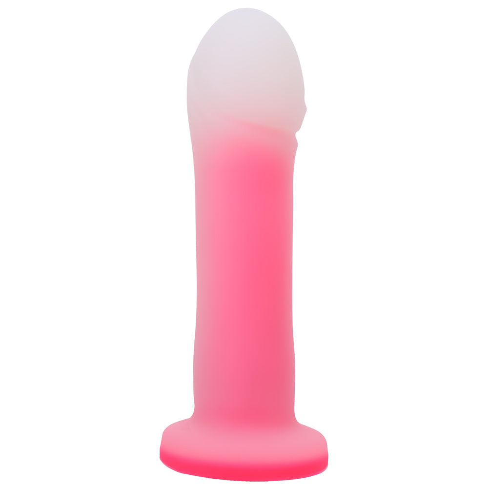 TANTUS - DUCHESS O2 DUAL DENSITY VIBRATING DILDO ROSE QUARTZ