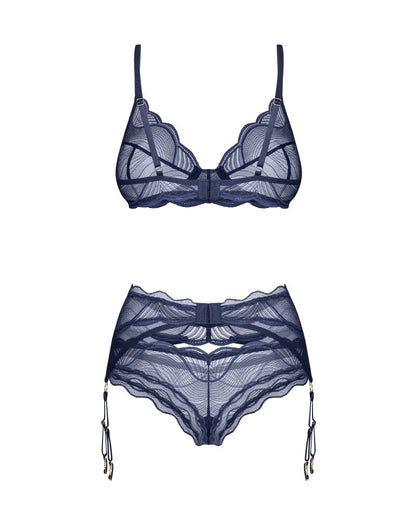 OBSESSIVE - NIGHTLY BLUE 3-PCS SET XS/S